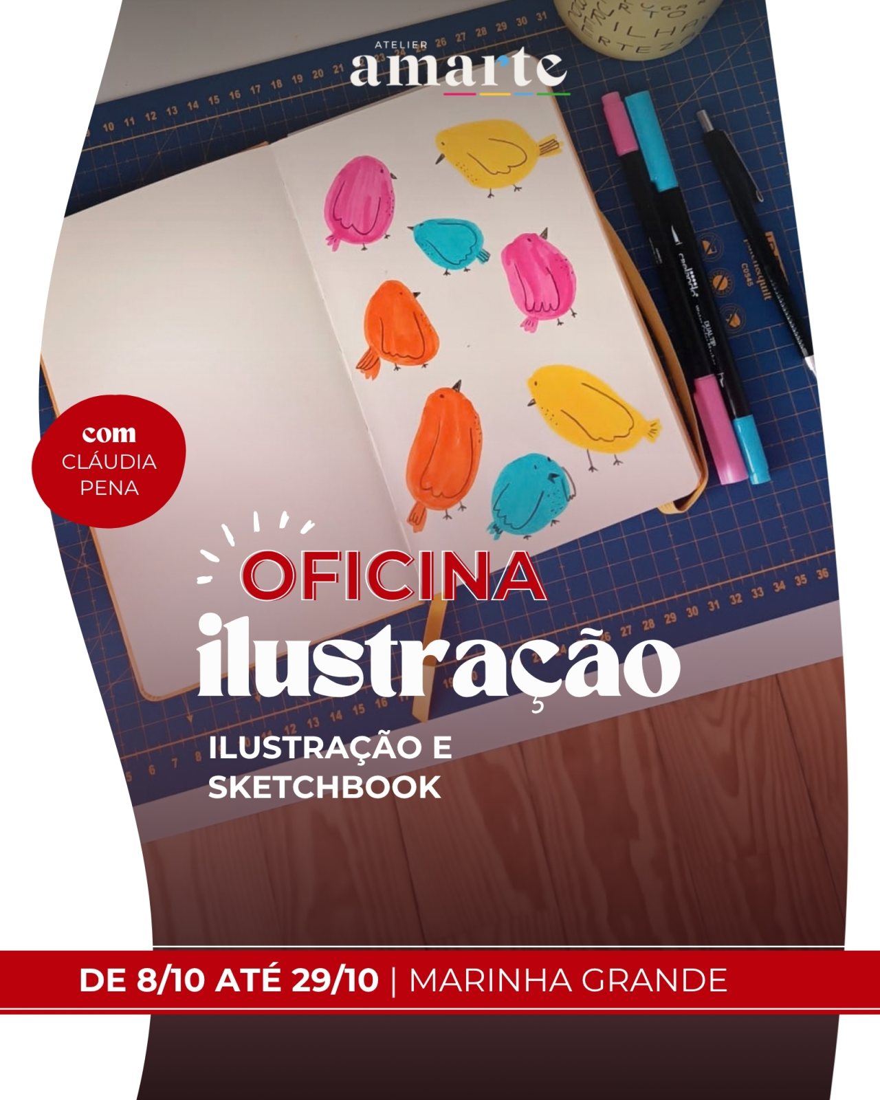 Oficina de Ilustração — cartaz