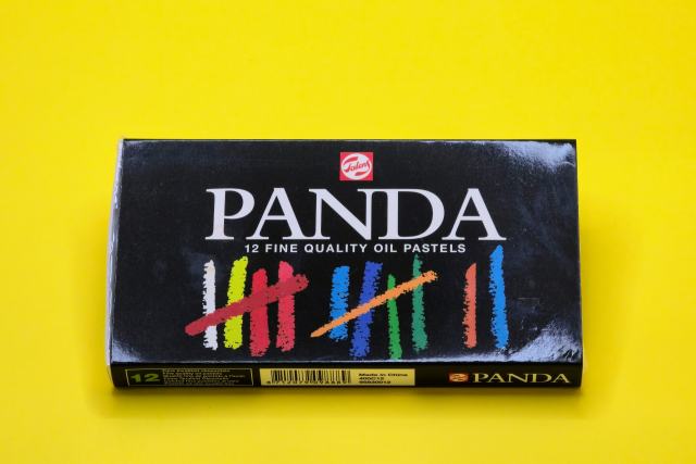 Conjunto Pastel de Óleo 12 uni - Panda